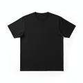 Plain black t-shirt on white background